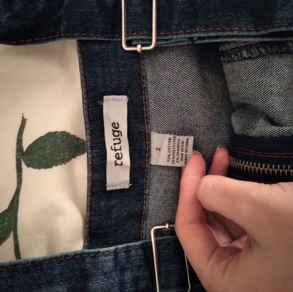 Denim Zip Up Overalls - Picture 5 of 5